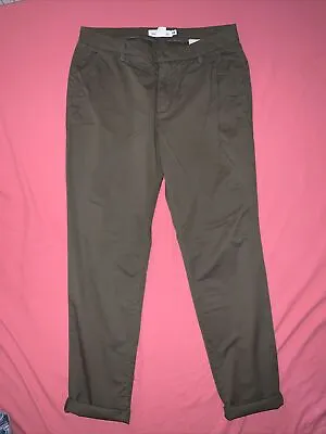 £4.49 • Buy H&M HENNES LOGG Khaki Chino Trousers Pants Size 12 UK