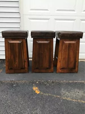 Set Of 3 The Lane Company Alta Vista Virginia Stools • $550