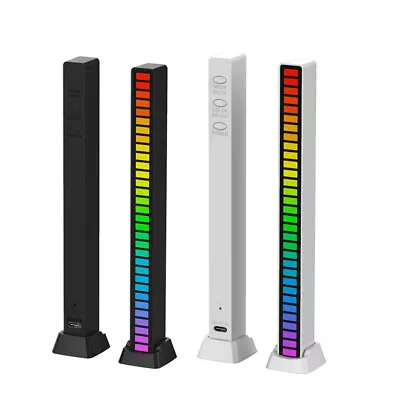 Music Rhythm Activated LED Light Strip RGB Car Ambient Lamp Bar Party Decoration • $8.26