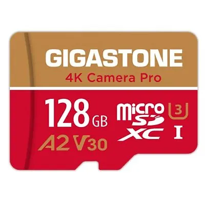 Gigastone 128GB Micro SD Card 4K Camera Pro 4K Video Recording For GoPro • £33.94