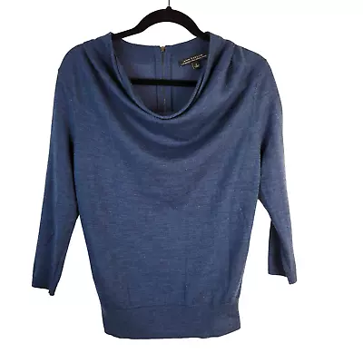 Ann Taylor Sweater Women's S Extra Fine Merino Wool Drape Neck 3/4 Sleeve Career • $34