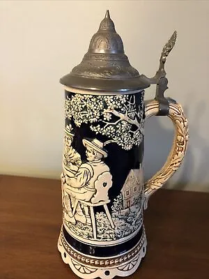 Vintage Music Box Lidded Beer Stein~My Old Kentucky Home 2324-10.25” • $19.99