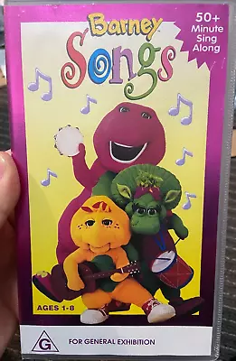 Barney The Dinosaur : Barney Songs VHS VIDEO TAPE (kids Program) • $22.95