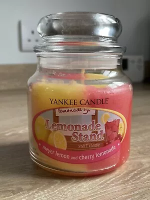 Yankee Candle Swirl Lemonade Stand Meyer Lemon & Cherry Lemonade 13oz. VHTF • £25.50