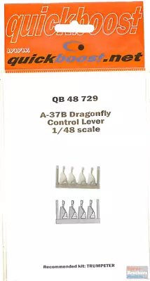 QBT48729 1:48 Quickboost A-37B Dragonfly Control Levers (TRP Kit) • $12.69