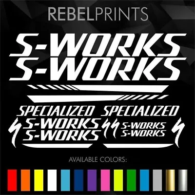 Specialized S-Works Road/Mountain Bicycle Decal/Sticker Any Color U.S.A SELLER • $37