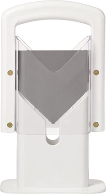 $18.99 • Buy White Plastic And Stainless Steel Bagel Slicer Guillotine Slicer