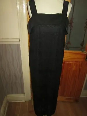 NEXT Black Lace Maternity Midi Dress Brand New Tags Rrp £50 SIZE 12 • £17.49