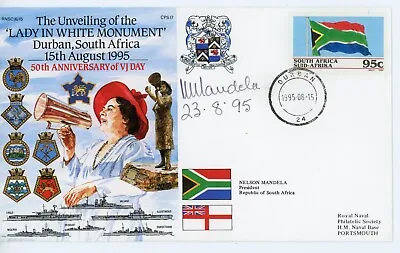 Nelson Mandela ~ Signed Autographed  1995 South Africa FDC Envelope ~ JSA LOA • $1495