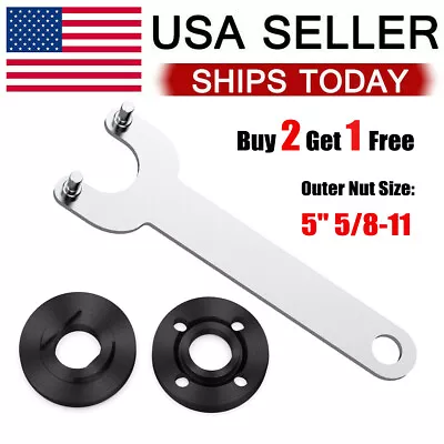 Grinder Flange Angle Spanner Metal Lock Nut For Dewalt Milwaukee Makita 5/8 -11 • $7.85