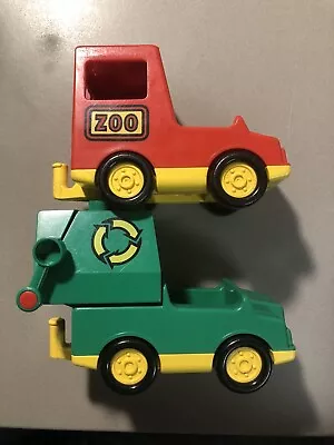 Lego Duplo Vintage Garbage Truck & Zoo Truck • $16