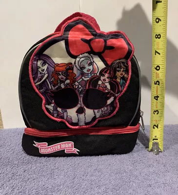 Monster High Ghoulishly Girls Canvas Insulated Lunch Bag • $10