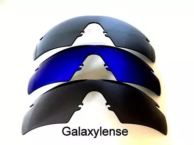 Galaxy Replacement Lenses Oakley M Frame 2.0 Strike Black&&Blue&Titanium 3 Pairs • $22.48