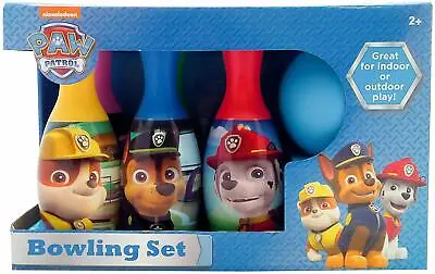 Paw Patrol Bowling Set Toy Gift Set For Kids Indoor Outdoor Fun 6 Pins 1 Ball • $18.95