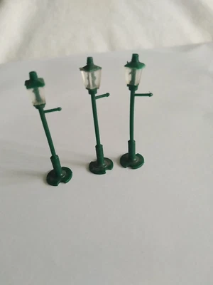 £2.99 • Buy Vintage  OO Gauge Gas Standard Street/Platforms Lamps - Green  (Pack 3)