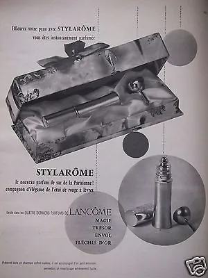 1960 Advertising LancÔme Style Magic Treasure Flight Gold Arrow - Advertising • $3.19