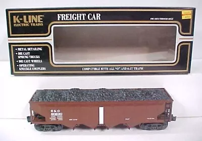 K-Line K623-1095 O Gauge Baltimore & Ohio Die-Cast Quad Hopper Car #60230 LN/Box • $30.99
