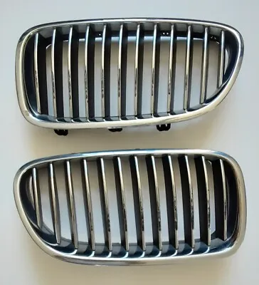 BMW 5 Series E36 Right & Left Side Hood Kidney Style Grills Chrome 1997-2003 OEM • $39.99
