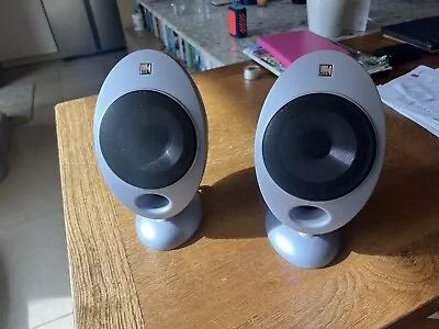 Pair KEF Silver Egg Speakers HTS 2001 Home Theatre Series SP3327 100w Exc. Sound • £39