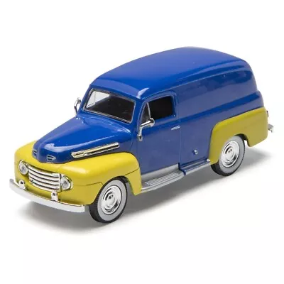 Denver Die-Cast 1:48 Scale 1948 Ford Panel Truck - BLUE/YELLOW - New In Box • $13.89