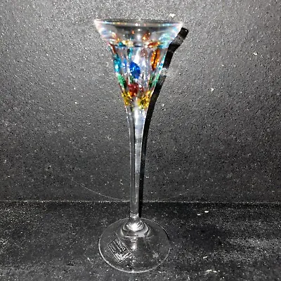 Due Zeta Venetian Multicolor Glass Vase Made In Italy • $29.99