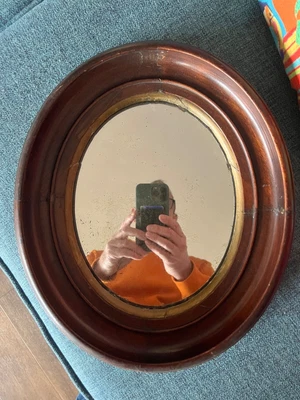 £16 • Buy Edwardian / Victorian Oval Wall Mirror