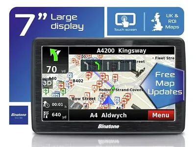 Binatone U700 7 Inch For UK & ROI With Lifetime Maps Sat Nav • £49.99