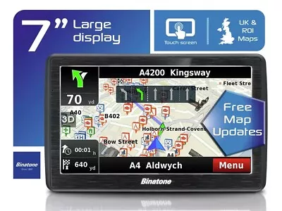 Binatone U700 7 Inch For UK & ROI With Lifetime Maps Sat Nav • £39.99