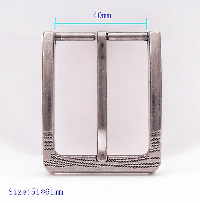 1-1/2  (40 Mm) Nickel Free Single Prong Rectangular Mens Belt Buckle Replacement • $9.05