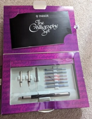 £14.99 • Buy A Calligraphy Parker Pen Set, In Original Box.