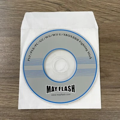 May Flash Fighting Stick Driver CD (PS2 PS3 PC GameCube Wii Wii U XBox 360) • $10