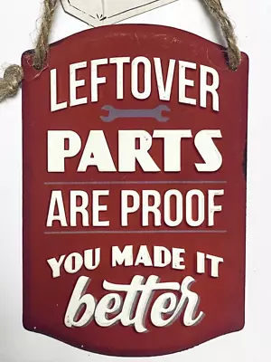 Vintage Style Funny Sign Garage Shop Shed Red Metal Gift Handyman Mechanic 4x6  • $16