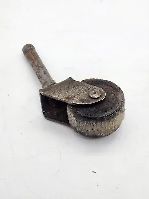 Vintage Metal Steel Stem Wood Wheel Caster Wheel Pre-Owned Antique  • $12.95