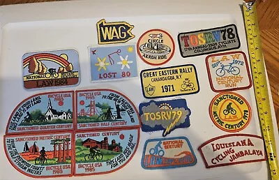 1970 & 80s Vintage Lot Of 15 Various Biking Embroidery Patches  • $20