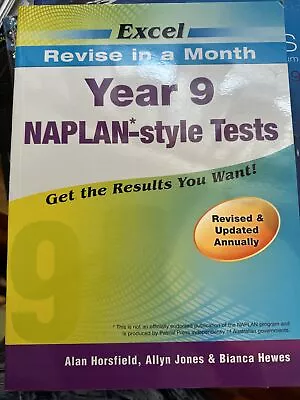 Naplan-style Tests - Year 9 By Alan Horsfield Allyn Jones Bianca Hewes... • $30