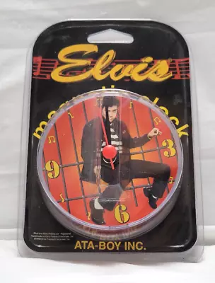 Vintage 1998 Elvis Presley Magnetic Clock Jailhouse Rock Brand New Sealed • $23.79