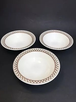 3 X Adams  Sharon  Soup Cereal Bowls 6  Diameter • £12