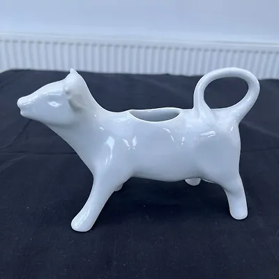 Cow Creamer Pillivuyt White Porcelain Made In France Farmhouse Animal V7 • £3