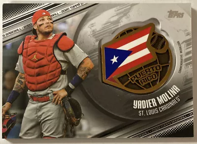 Yadier Molina 2020 Topps GLOBAL Game Medallion Puerto Rico #ggm-ym (4705) 33/149 • $39.95