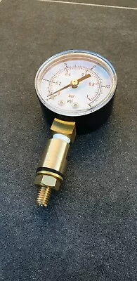 King Keg Homebrew Beer Barrel Pressure Gauge/Adaptor Assembly 0-15PSI (No.1/DIY) • £15.99