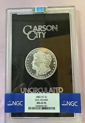 MS63 PL 1882-CC Morgan Silver Dollar GSA Hoard NGC • $550