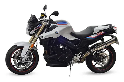 BMW F800R Exhaust SP Diabolus Stainless Round XL Carbon Outlet 2011 2012 2013 • $385.72