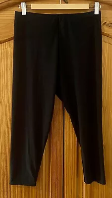 Pretty Little Thing Black Crop Leggings / Capri Length Athleisure Style Size 14 • £2.99