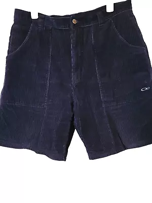 VTG Navy Blue OP Corduroy Longrider Surf Skater Cotton Beach Shorts Size 36 • $52.50