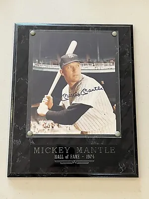 Mickey Mantle AUTO Autograph Signed 8x10 On Nice Wood Mounted Plaque W/COA! HOF • $99.99