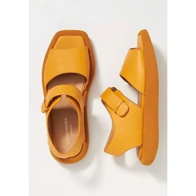 $134.99 • Buy Anthropologie Paloma Barcelo Monochrome Sandals Mango Size 36