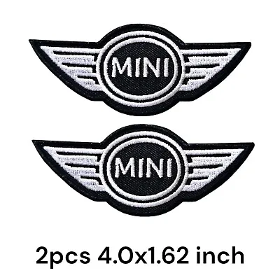 2PCS MINI Cooper Logo Blue Motor Sport Size 2.0 X2.0  Embroidered Iron On Patch • $5.35