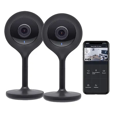 Geeni Look 2 Pack 720p HD Smart Wi-Fi Security Camera System With Voice Control • $29.99