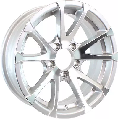 Aluminum Trailer Wheel 15X5 15 X 5 5 Lug 4.5 Center Avalanche Silver Rim • $89.97