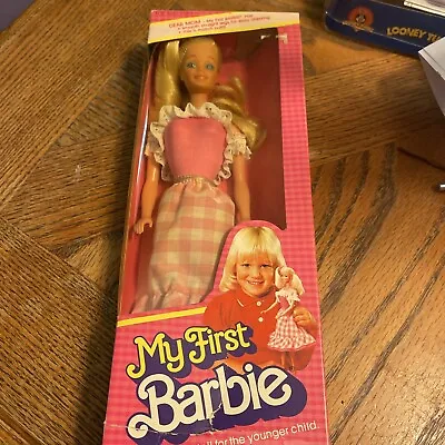 Vintage My First Barbie Doll #1875 Never Removed From Box 1982 By Mattel Inc. • $98.99